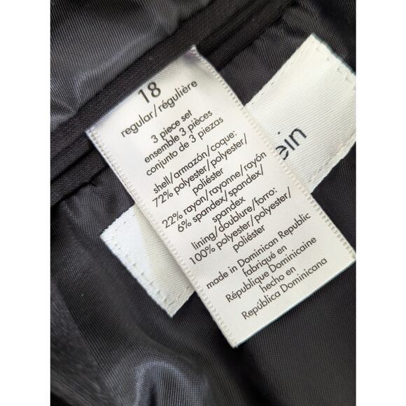 CALVIN KLEIN! GORGEOUS BLACK IMPECCABLY TAILORED DRESS JACKET, BLAZER! SZ 18 - Picture 9 of 11